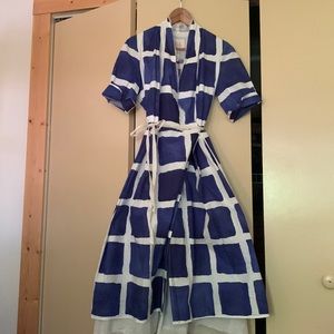 NWT Hannoh Wessel H+ 100% cotton poplin Rosangela dress SS2021 size 38